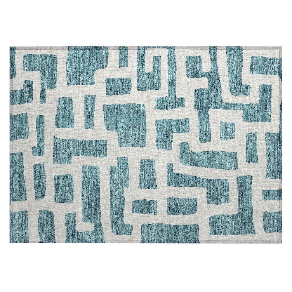 Chantille ACN903 Teal 1'8" x 2'6" Rug. Picture 1