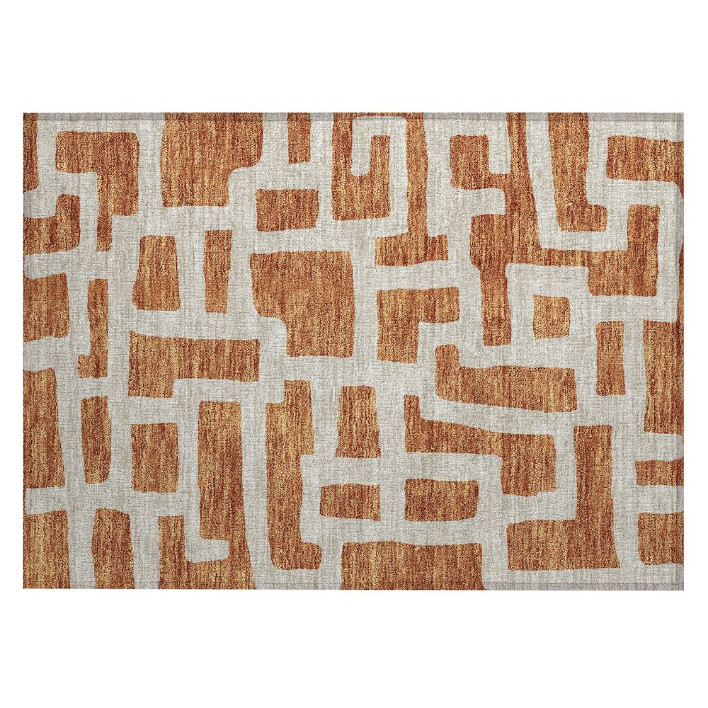 Chantille ACN903 Orange 1'8" x 2'6" Rug. Picture 1