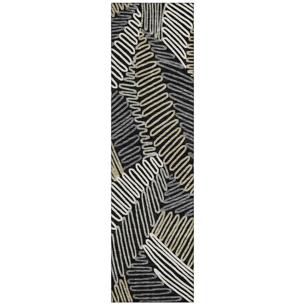 Chantille ACN904 Black 2'3" x 7'6" Rug. Picture 1