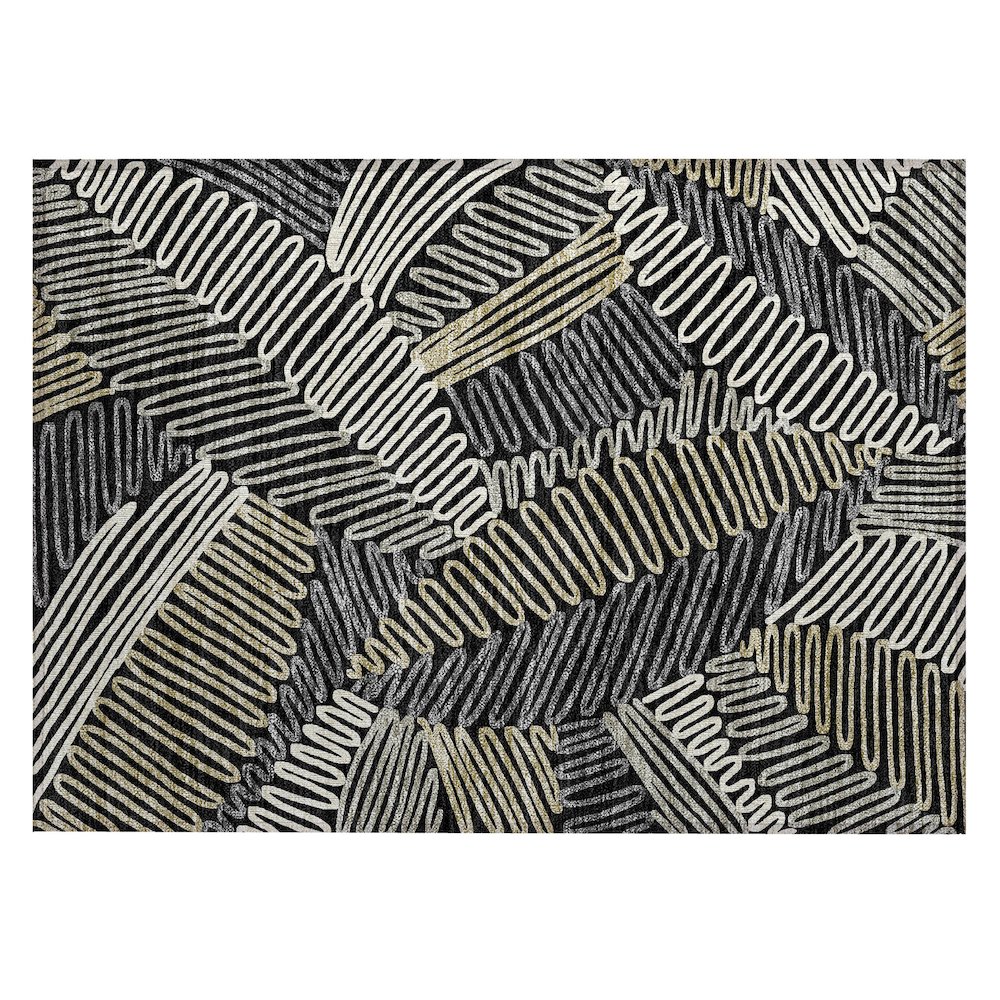 Chantille ACN904 Black 1'8" x 2'6" Rug. Picture 1
