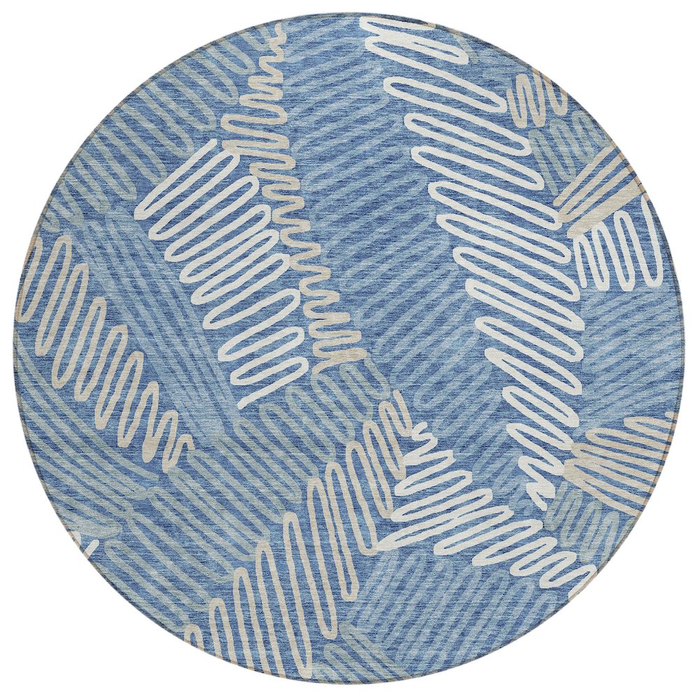Chantille ACN904 Blue 8' x 8' Rug. Picture 1