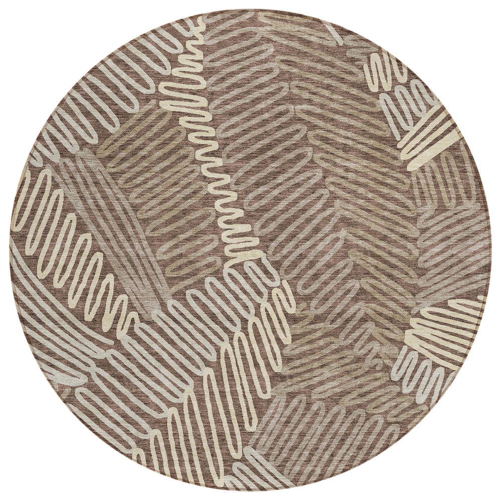 Chantille ACN904 Brown 8' x 8' Rug. Picture 1