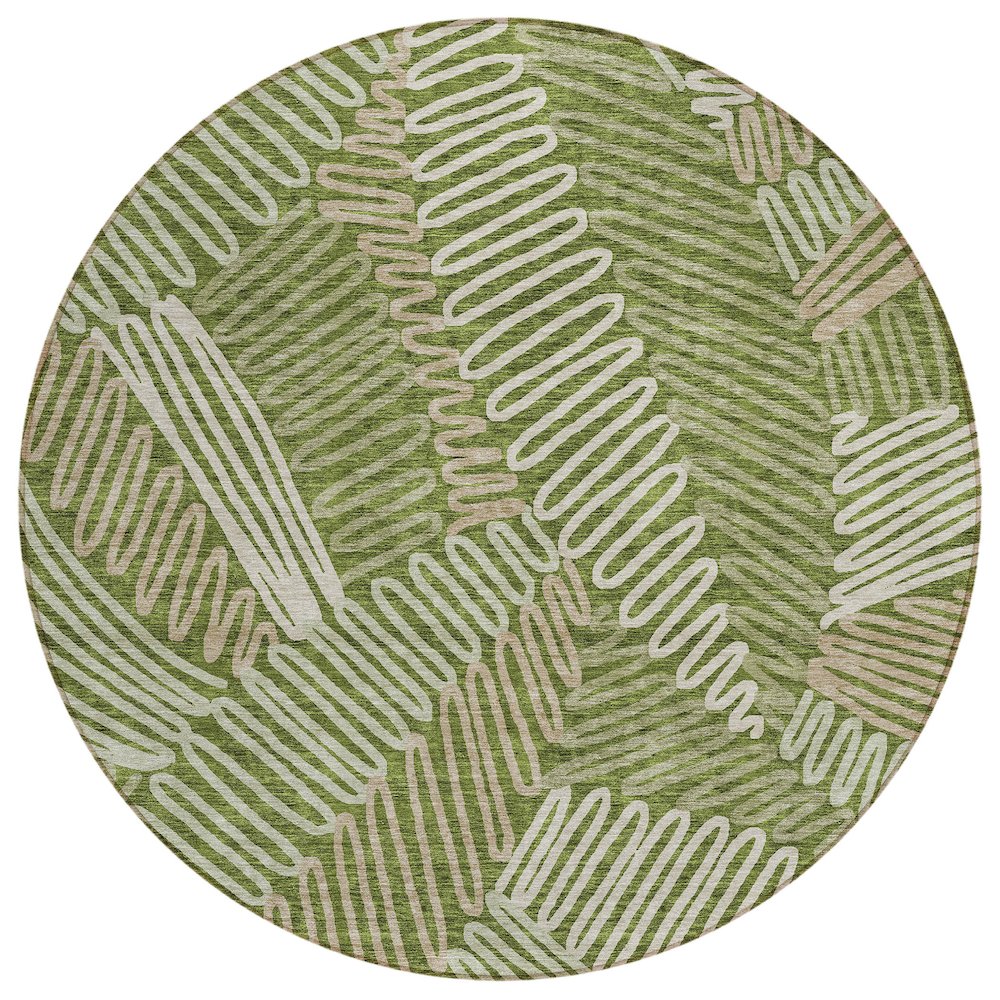 Chantille ACN904 Green 8' x 8' Rug. Picture 1