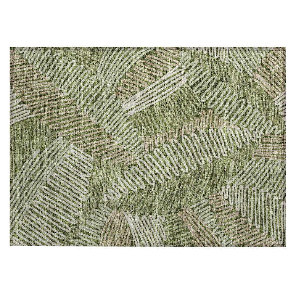 Chantille ACN904 Green 1'8" x 2'6" Rug. Picture 1