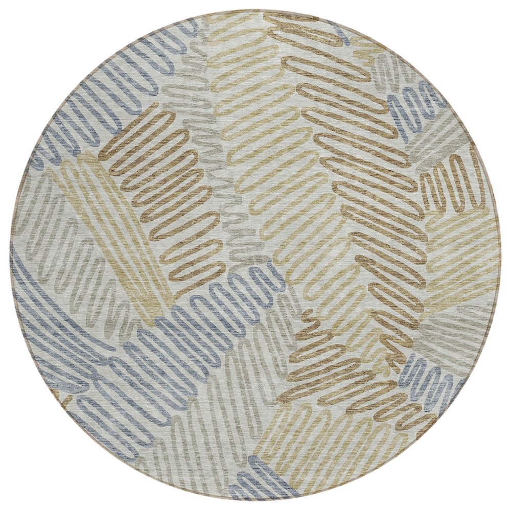 Chantille ACN904 Brown 8' x 8' Rug. Picture 1