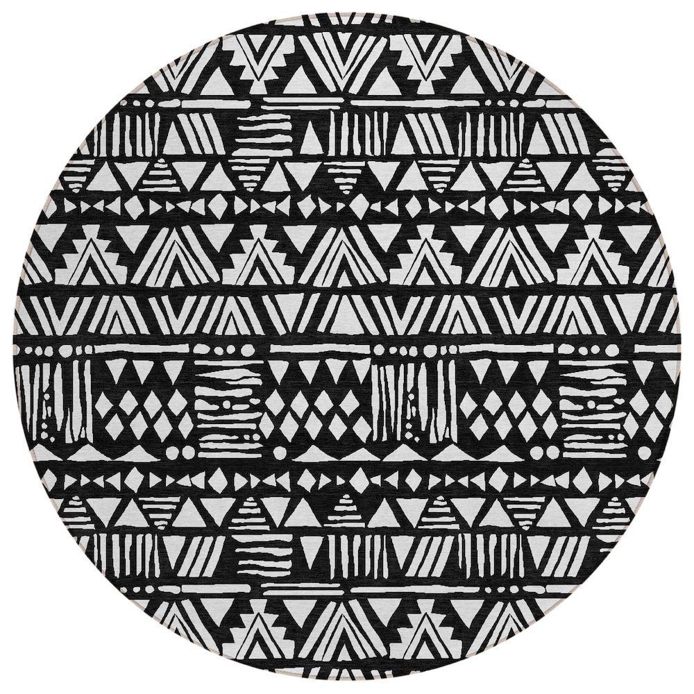 Chantille ACN907 Black 8' x 8' Rug. Picture 1
