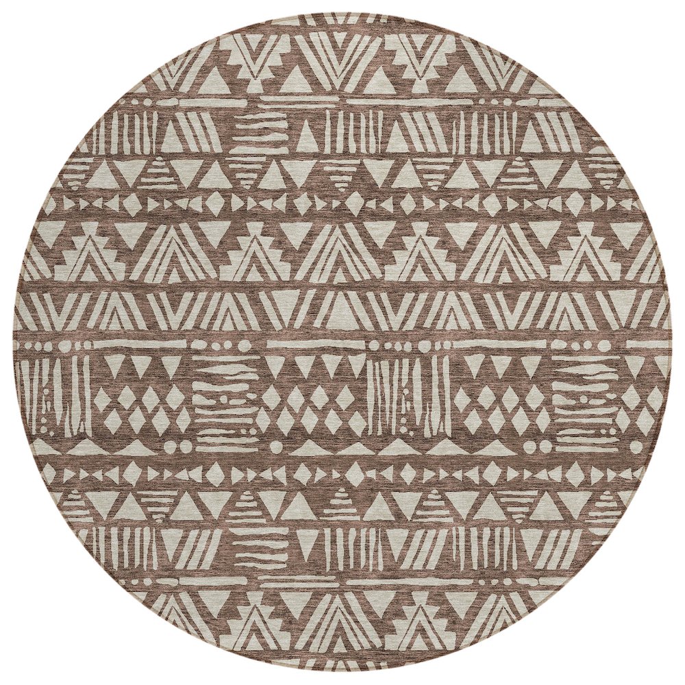 Chantille ACN907 Brown 8' x 8' Rug. Picture 1