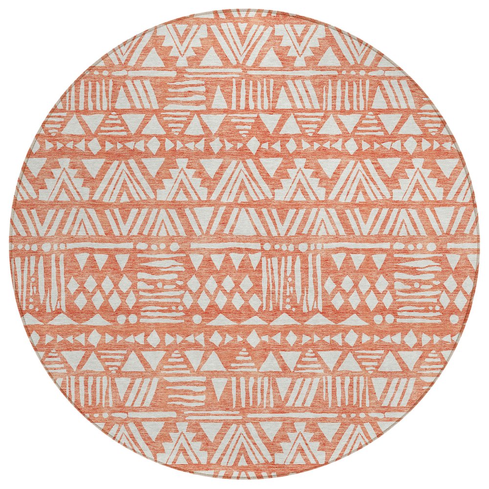 Chantille ACN907 Orange 8' x 8' Rug. Picture 1