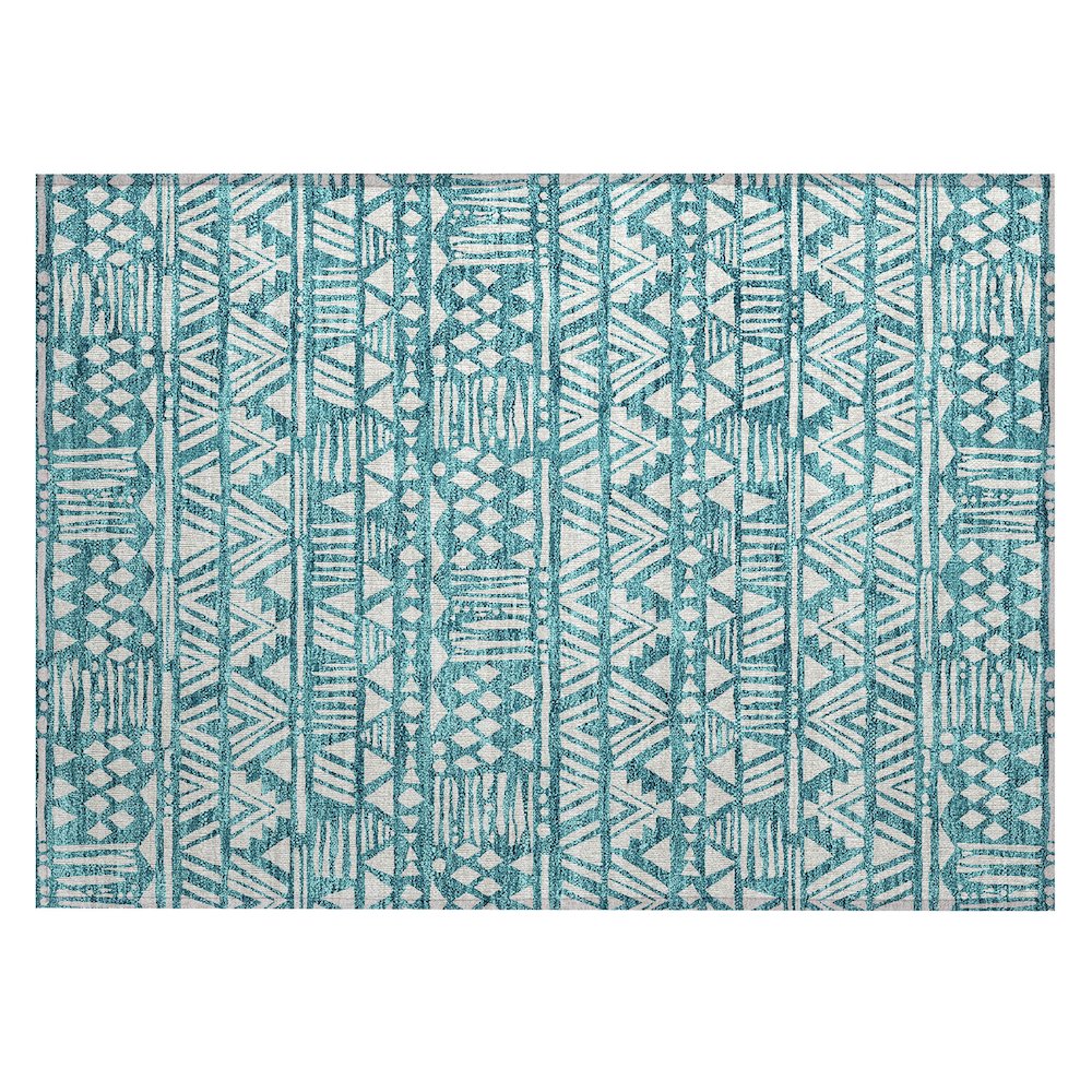 Chantille ACN907 Teal 1'8" x 2'6" Rug. Picture 1