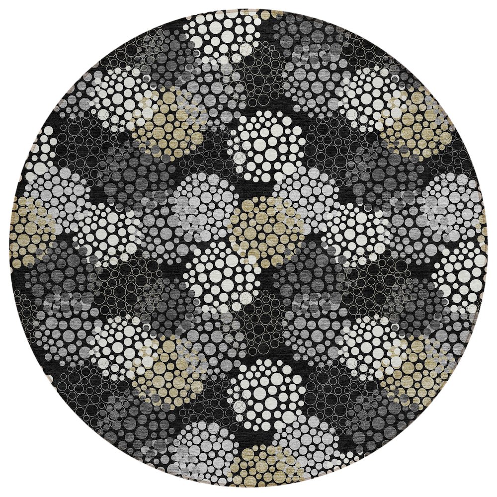 Chantille ACN908 Black 8' x 8' Rug. Picture 1