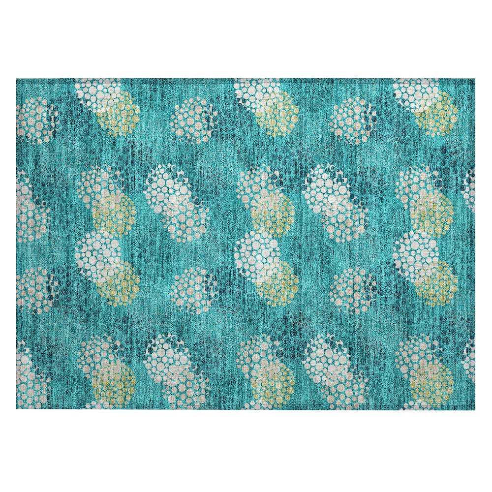 Chantille ACN908 Green 1'8" x 2'6" Rug. Picture 1
