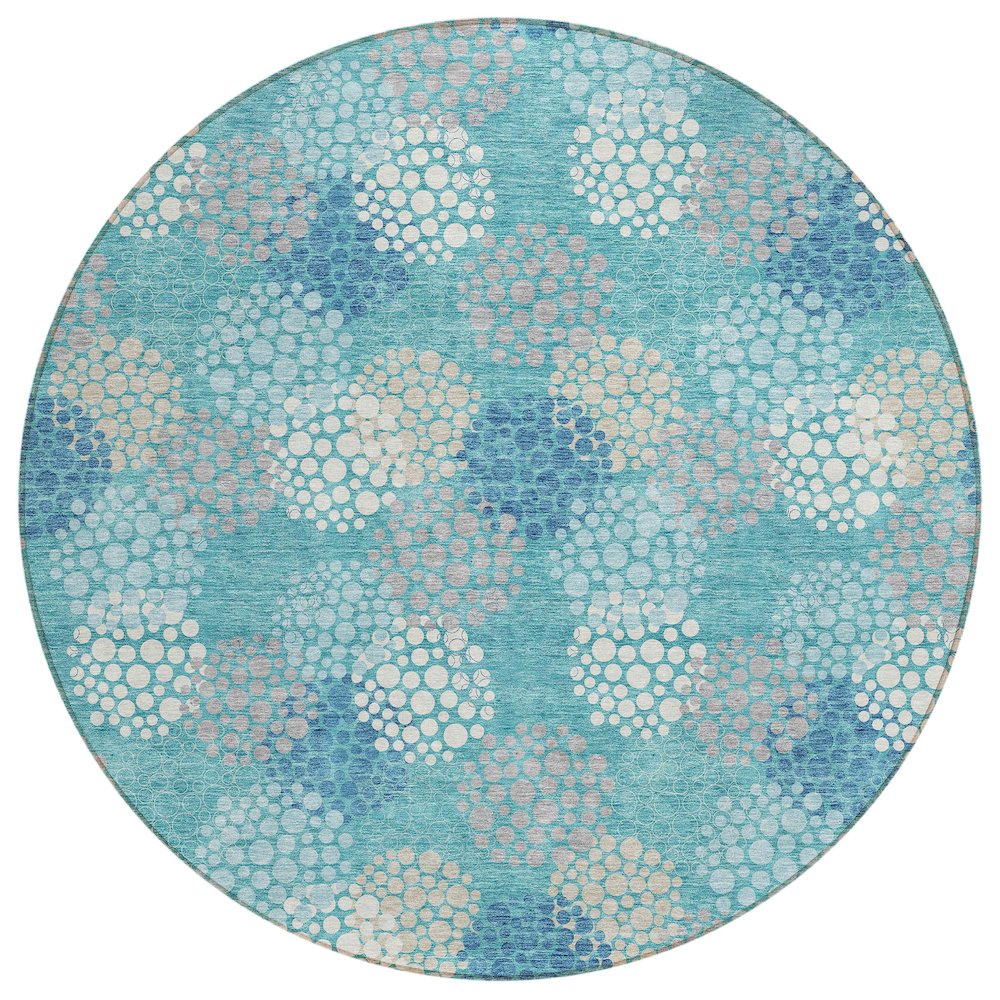 Chantille ACN908 Teal 8' x 8' Rug. Picture 1