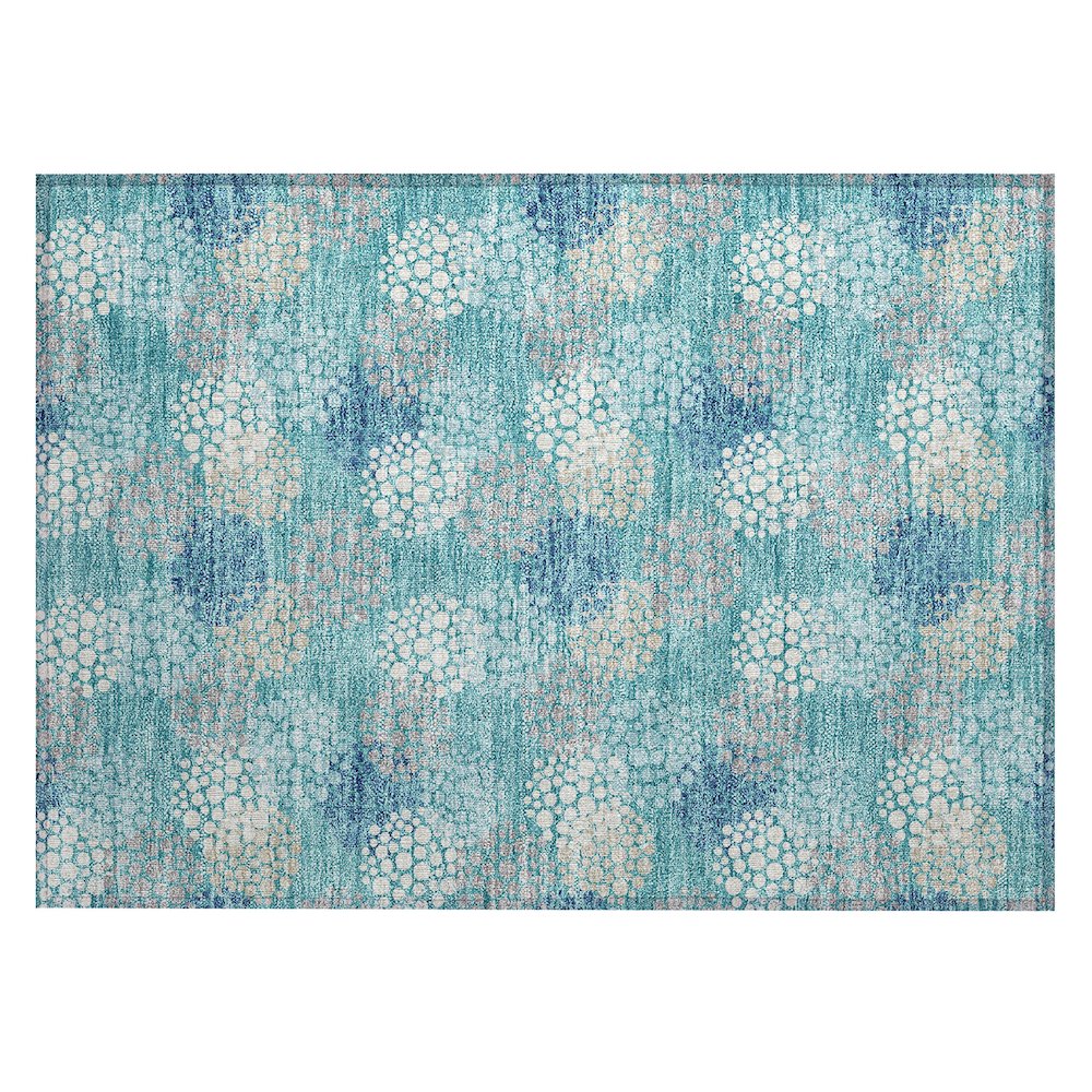 Chantille ACN908 Teal 1'8" x 2'6" Rug. Picture 1