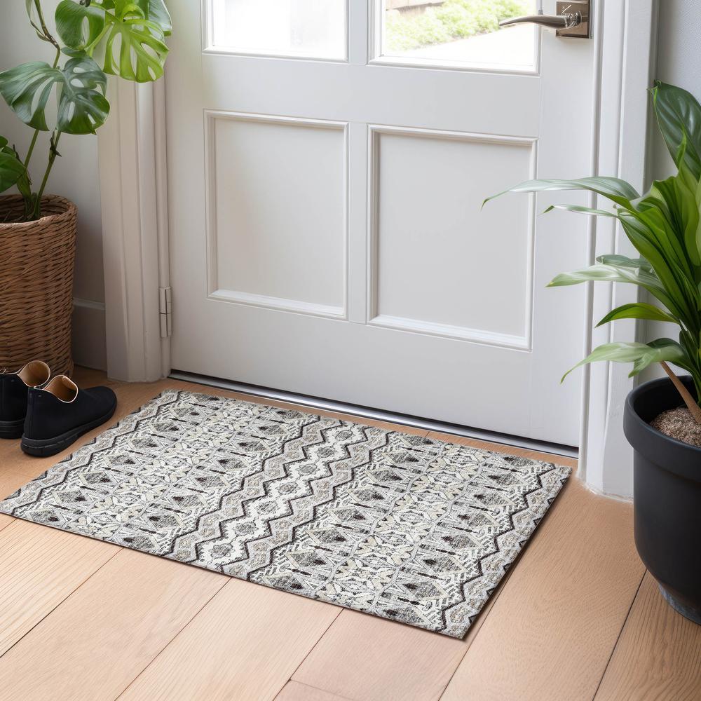 Chantille ACN909 Gray 1'8" x 2'6" Rug. Picture 5