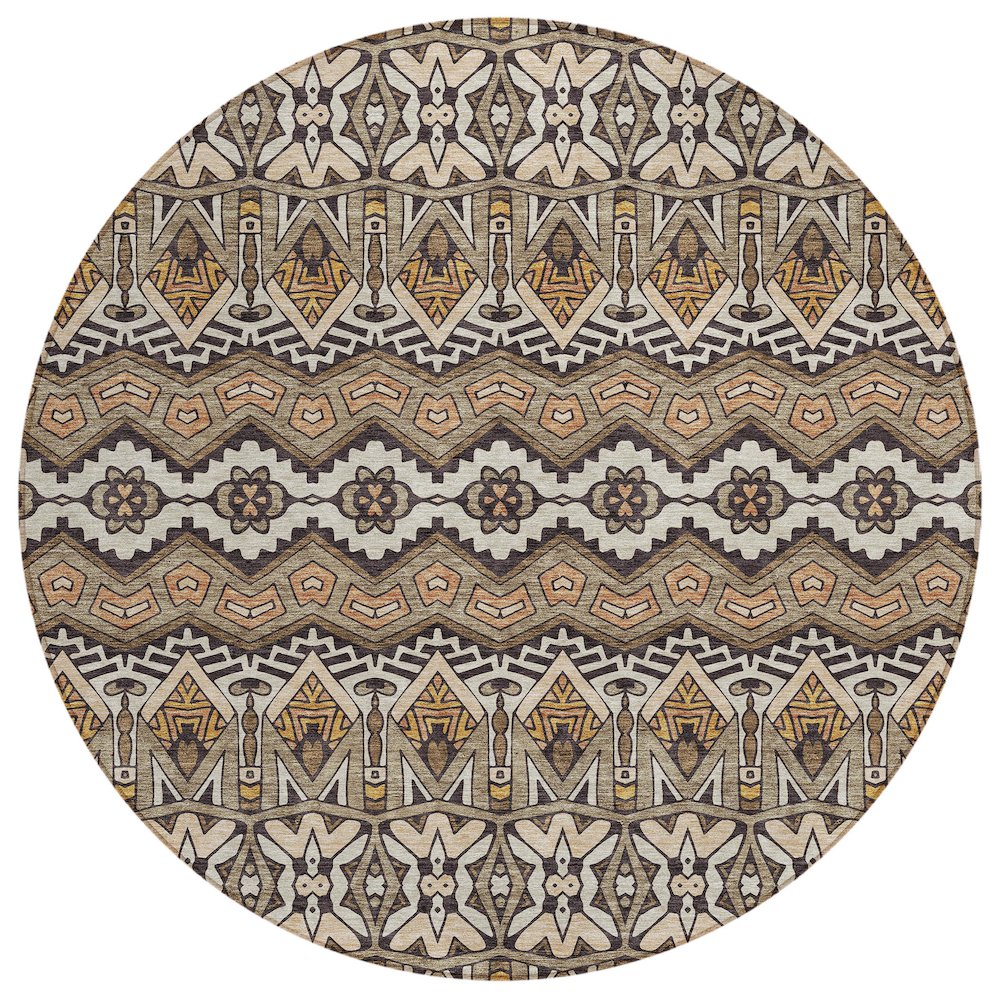 Chantille ACN909 Brown 8' x 8' Rug. Picture 1