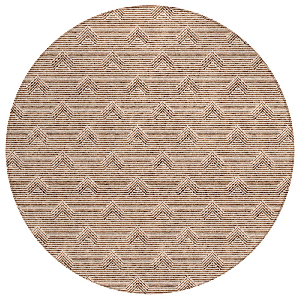 Chantille ACN910 Orange 8' x 8' Rug. Picture 1