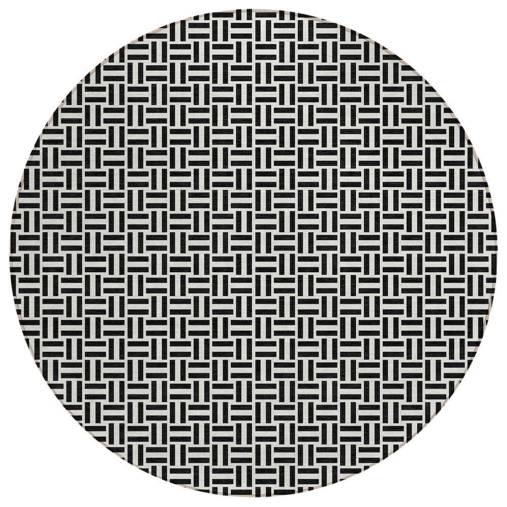 Chantille ACN911 Black 8' x 8' Rug. Picture 1