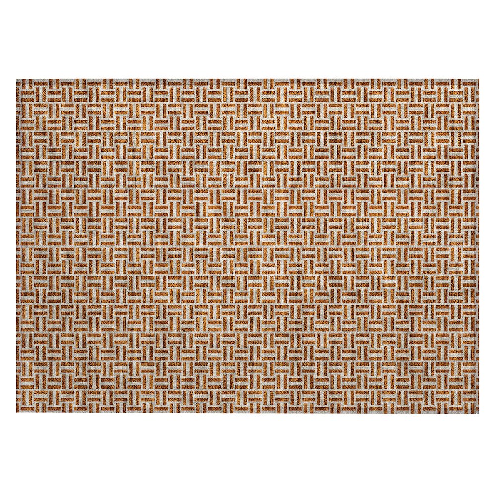 Chantille ACN911 Orange 1'8" x 2'6" Rug. Picture 1