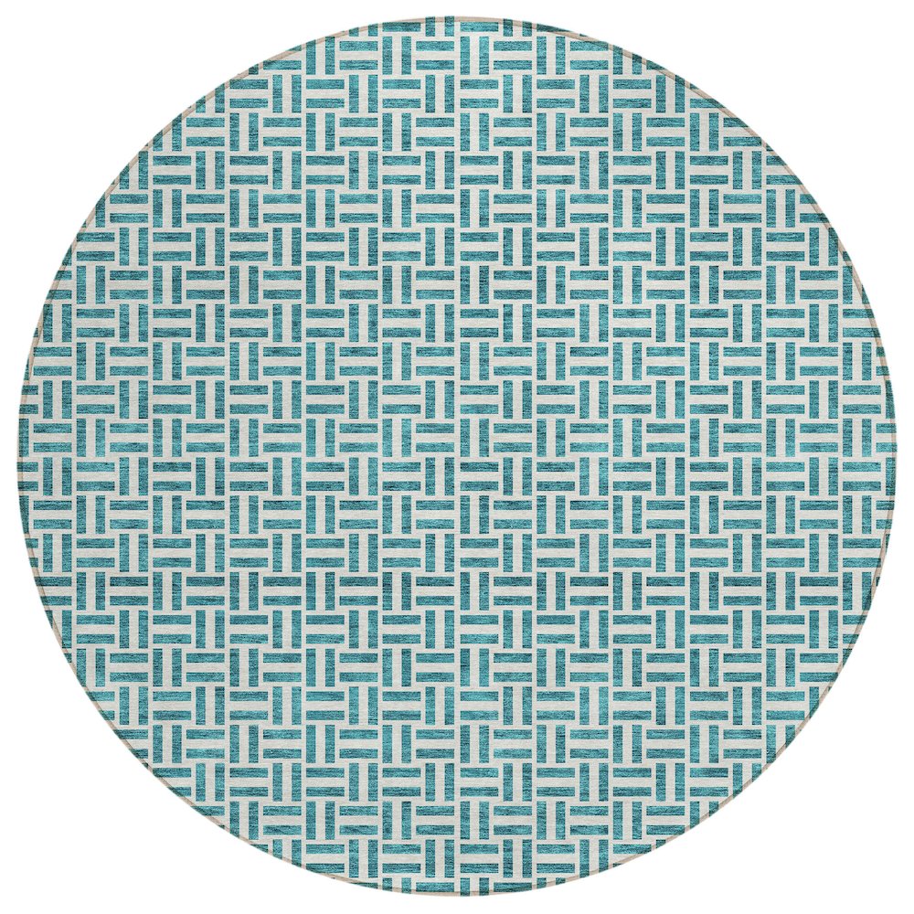 Chantille ACN911 Teal 8' x 8' Rug. Picture 1