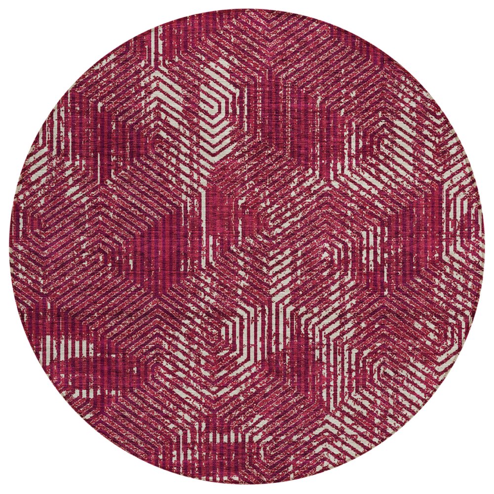 Chantille ACN912 Red 8' x 8' Rug. Picture 1