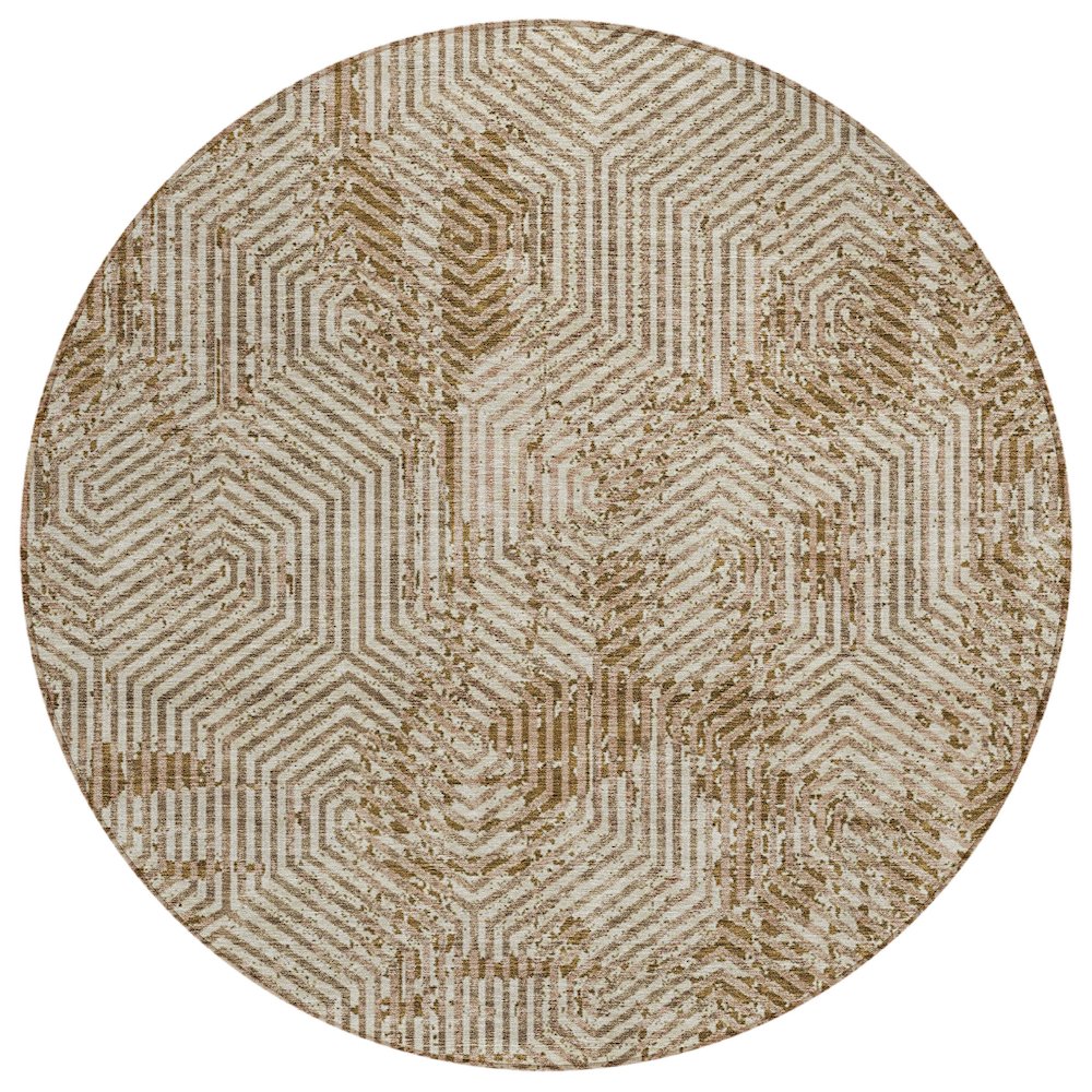 Chantille ACN912 Brown 8' x 8' Rug. Picture 1