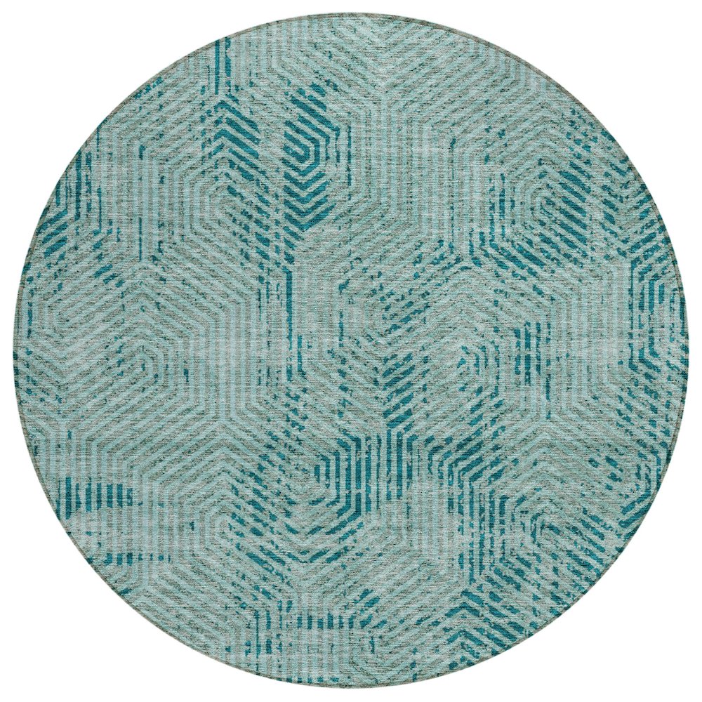 Chantille ACN912 Teal 8' x 8' Rug. Picture 1