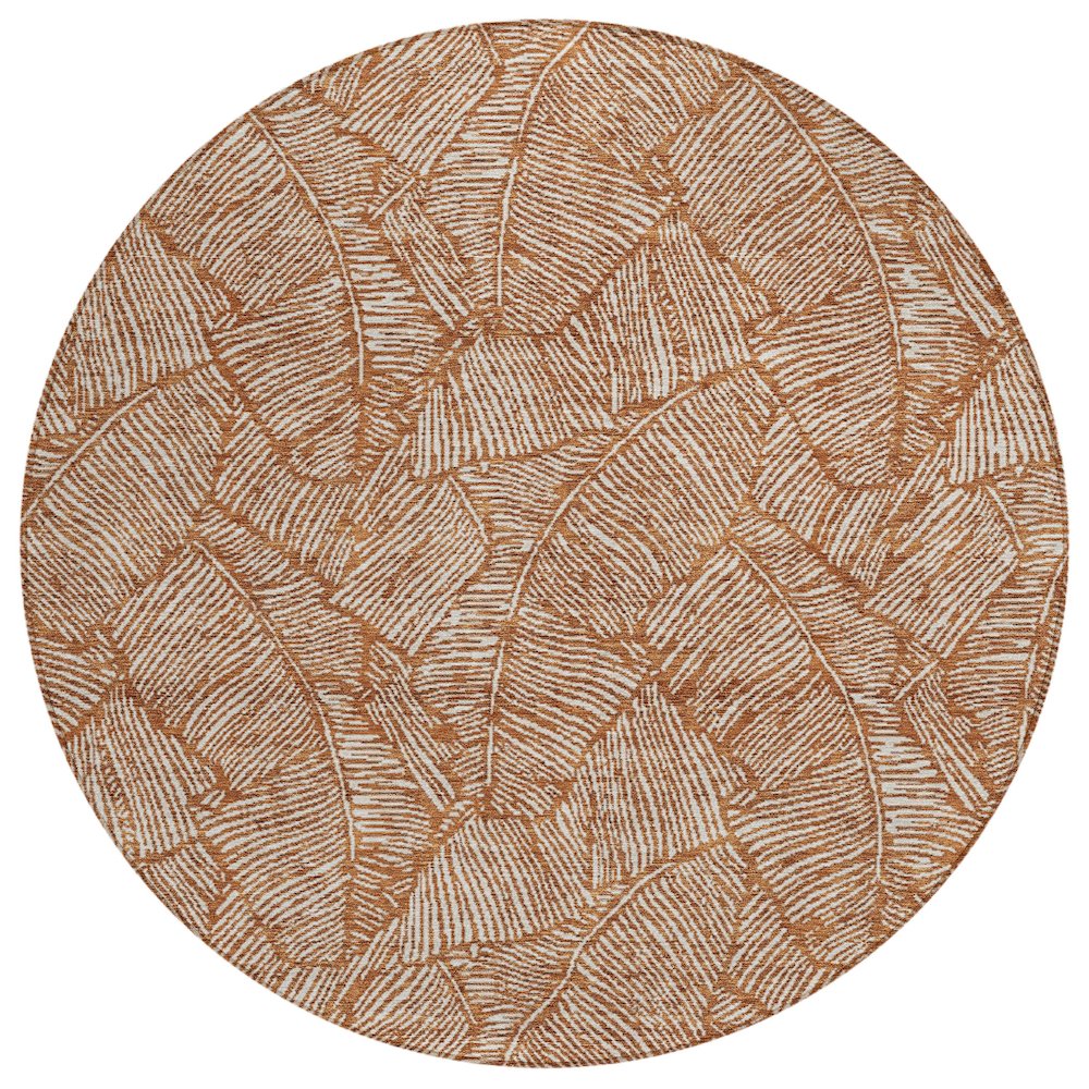 Chantille ACN913 Orange 8' x 8' Rug. Picture 1