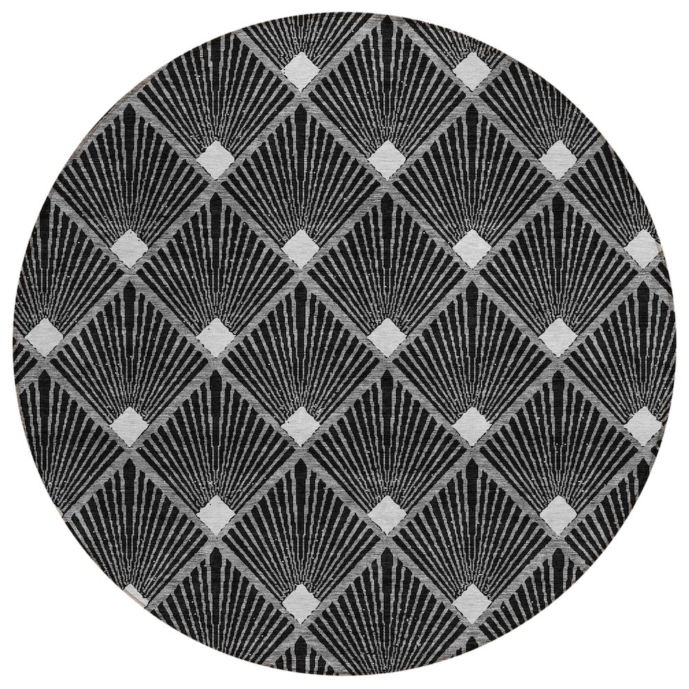 Chantille ACN914 Black 8' x 8' Rug. Picture 1