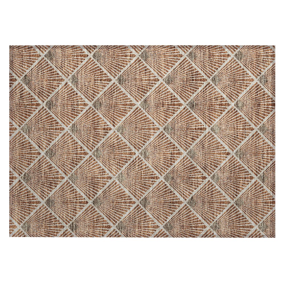 Chantille ACN914 Orange 1'8" x 2'6" Rug. Picture 1