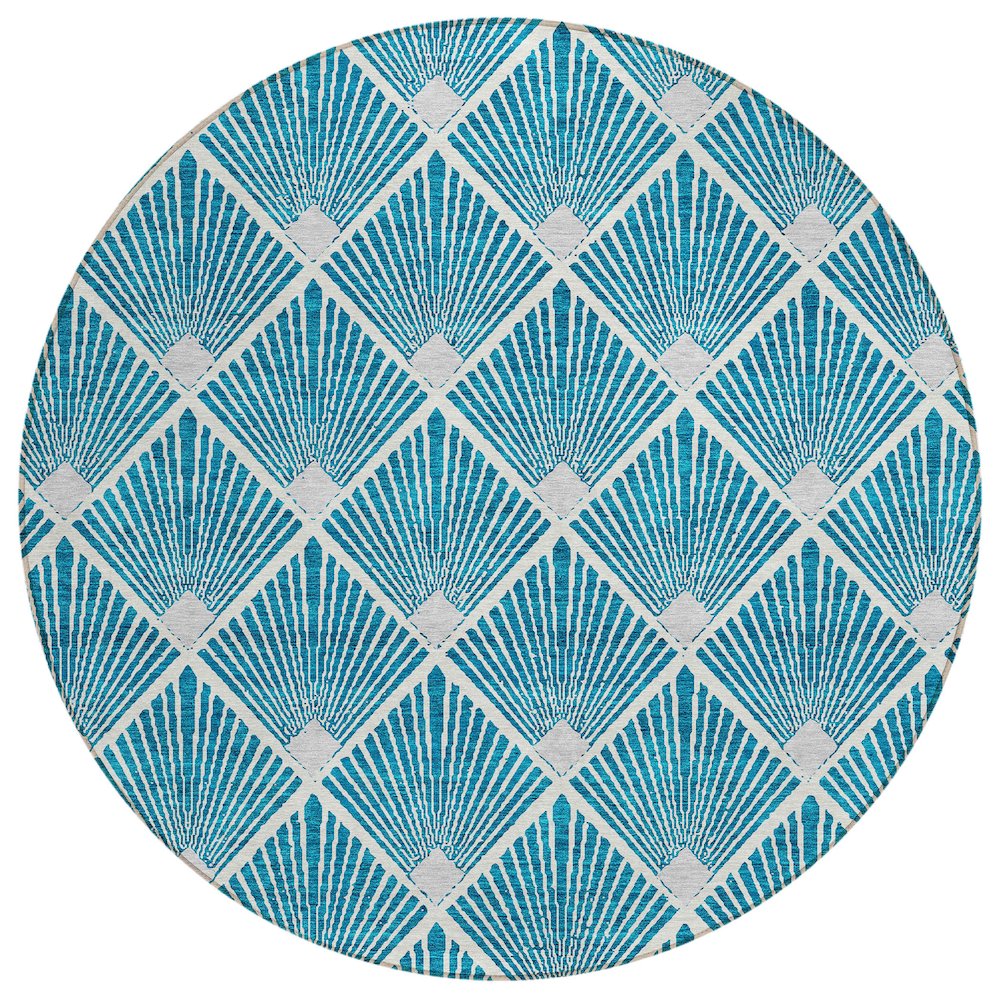 Chantille ACN914 Teal 8' x 8' Rug. Picture 1