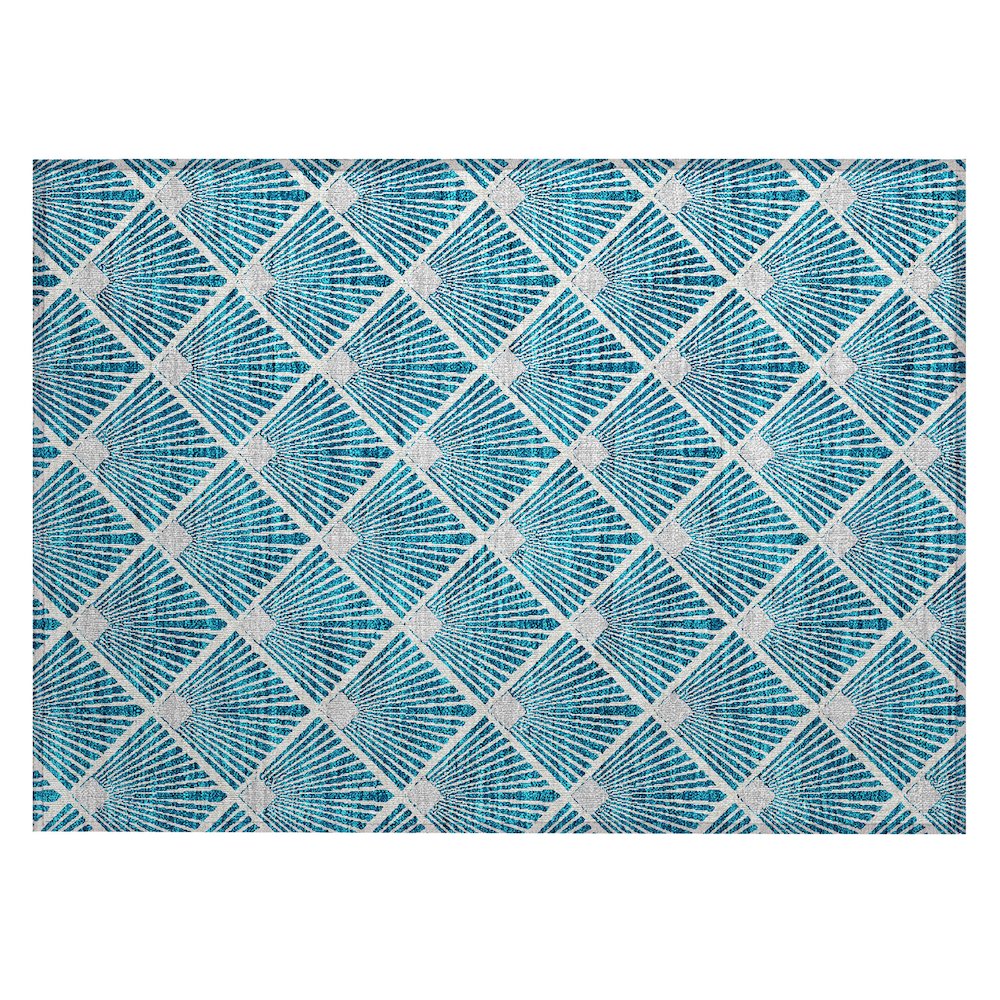 Chantille ACN914 Teal 1'8" x 2'6" Rug. Picture 1