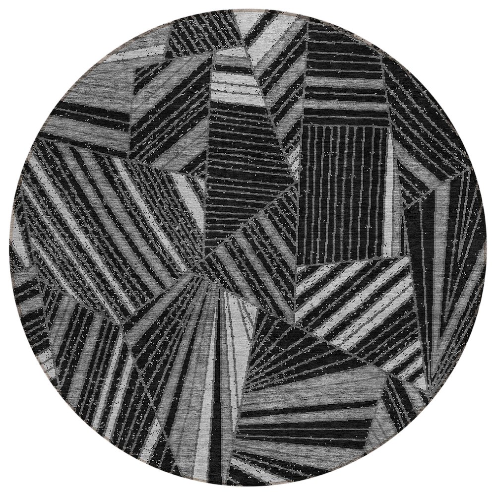 Chantille ACN915 Black 8' x 8' Rug. Picture 1