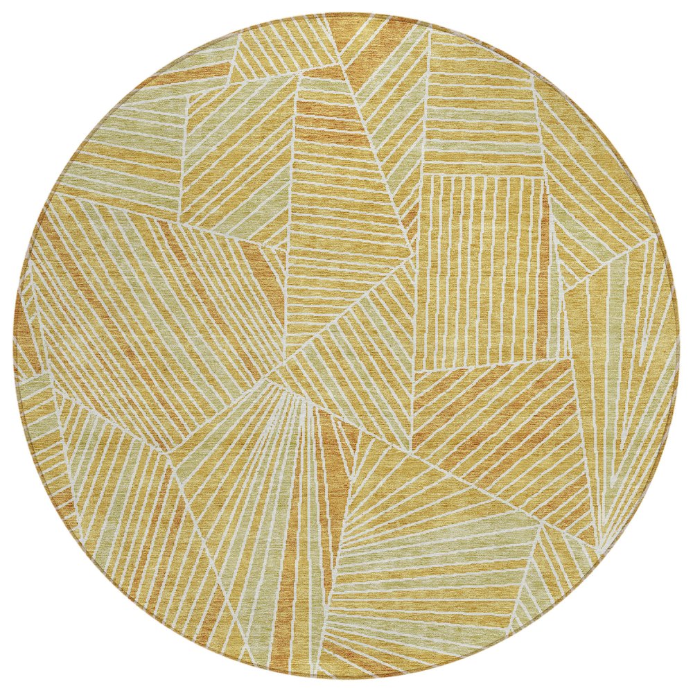 Chantille ACN915 Gold 8' x 8' Rug. Picture 1