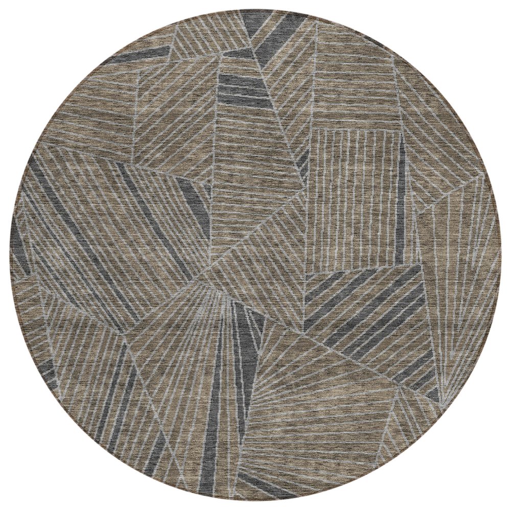 Chantille ACN915 Brown 8' x 8' Rug. Picture 1