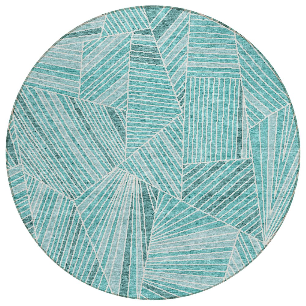 Chantille ACN915 Teal 8' x 8' Rug. Picture 1