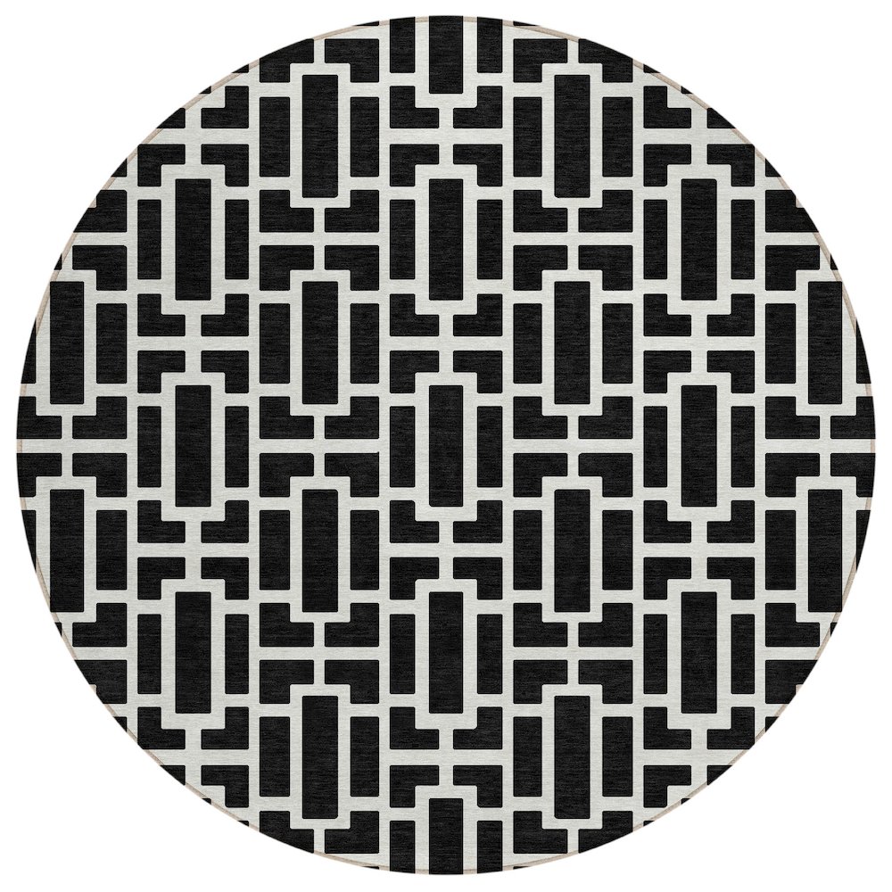 Chantille ACN916 Black 8' x 8' Rug. Picture 1