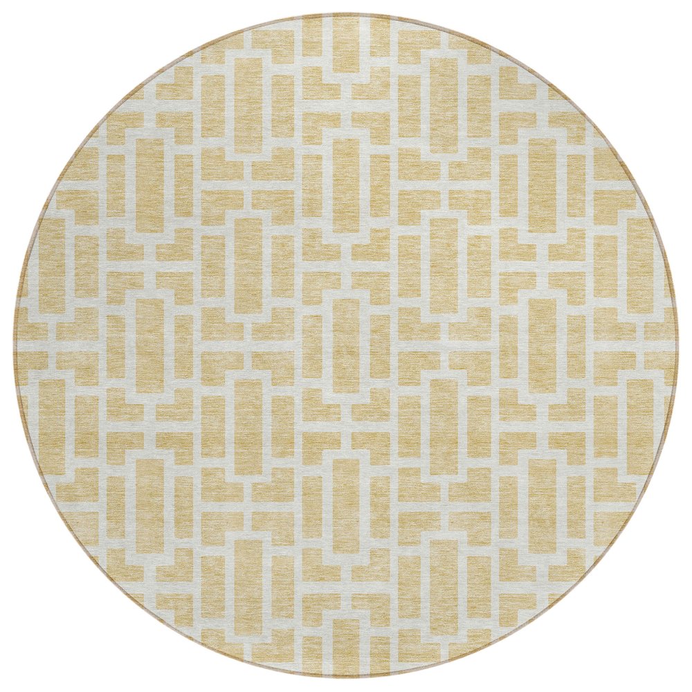 Chantille ACN916 Gold 8' x 8' Rug. Picture 1