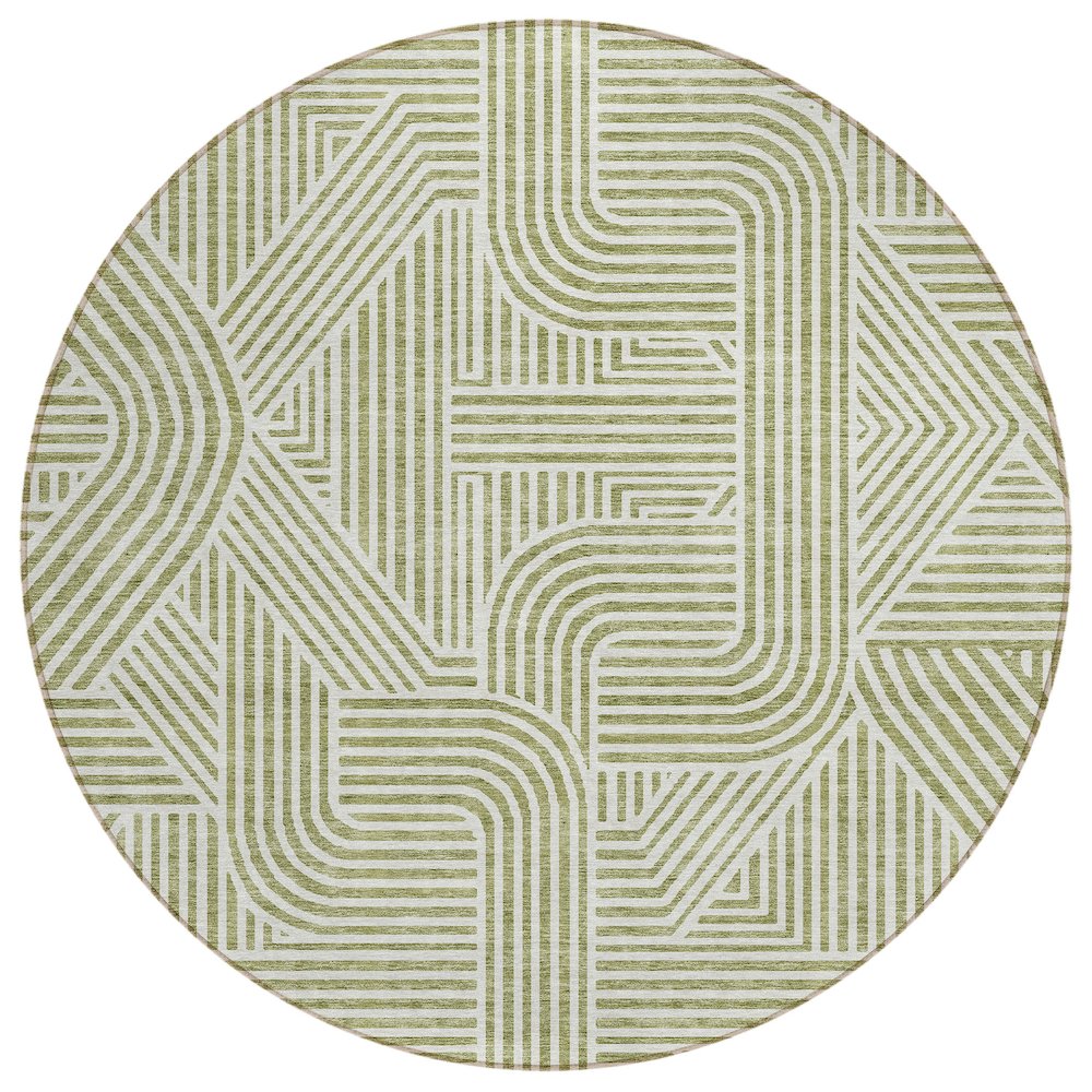 Chantille ACN917 Green 8' x 8' Rug. Picture 1