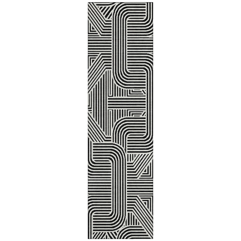 Chantille ACN917 Black 2'3" x 7'6" Rug. Picture 1