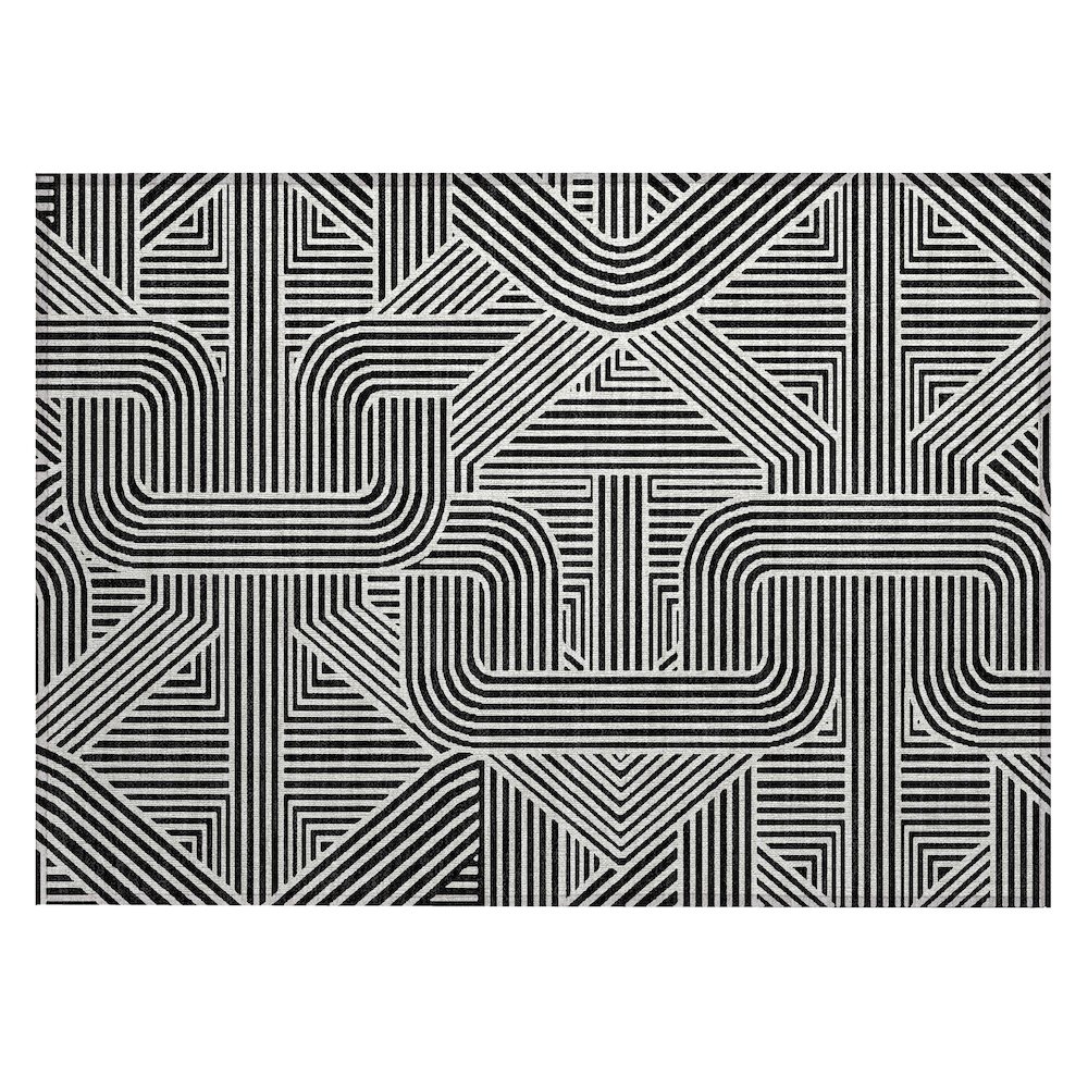 Chantille ACN917 Black 1'8" x 2'6" Rug. Picture 1