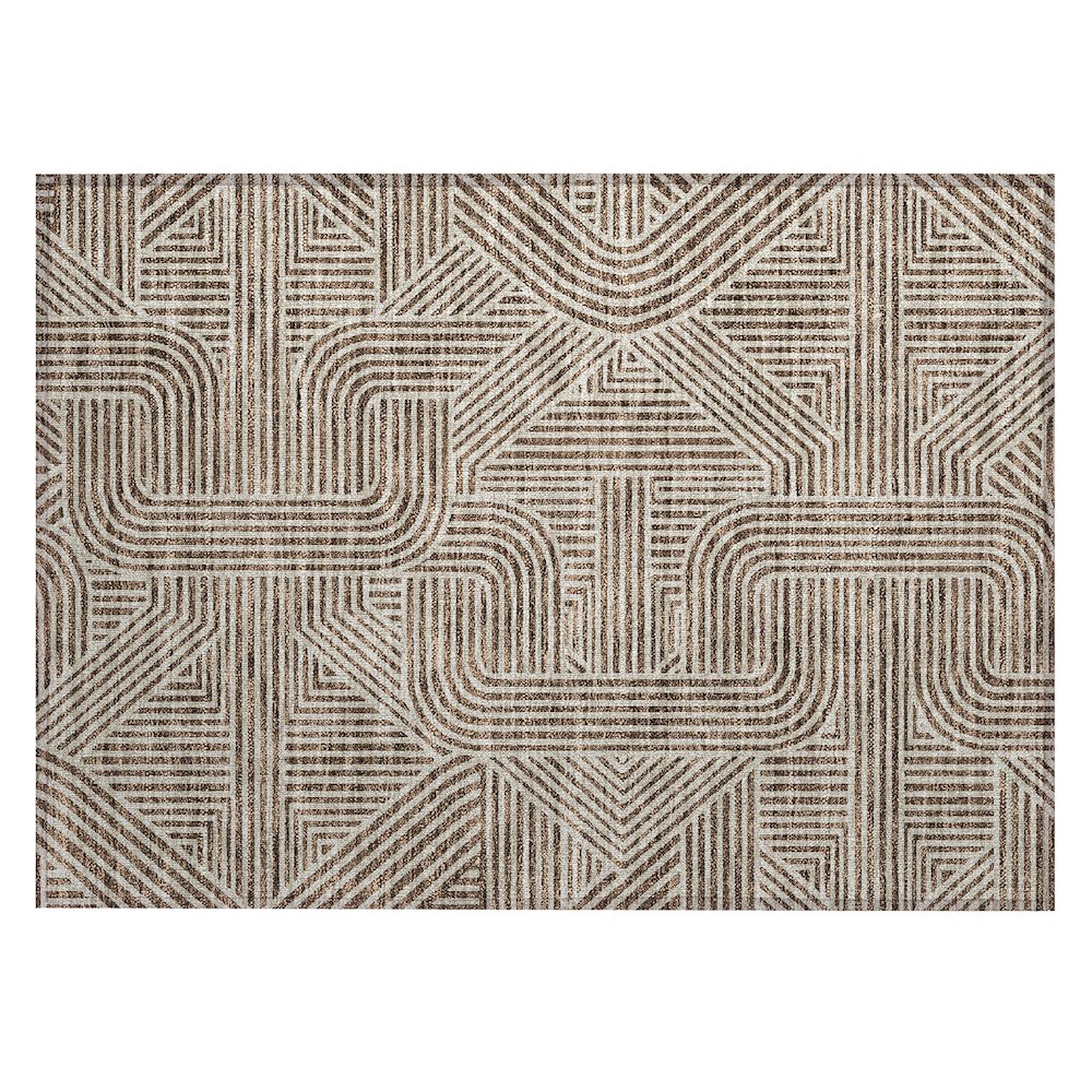 Chantille ACN917 Brown 1'8" x 2'6" Rug. Picture 1