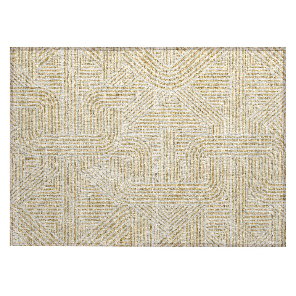Chantille ACN917 Gold 1'8" x 2'6" Rug. Picture 1