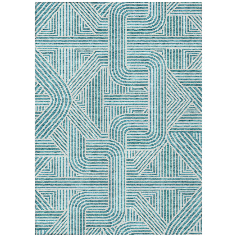 Chantille ACN917 Teal 2'6" x 3'10" Rug. Picture 1