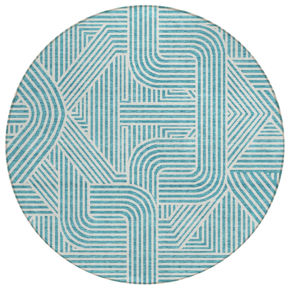 Chantille ACN917 Teal 8' x 8' Rug. Picture 1