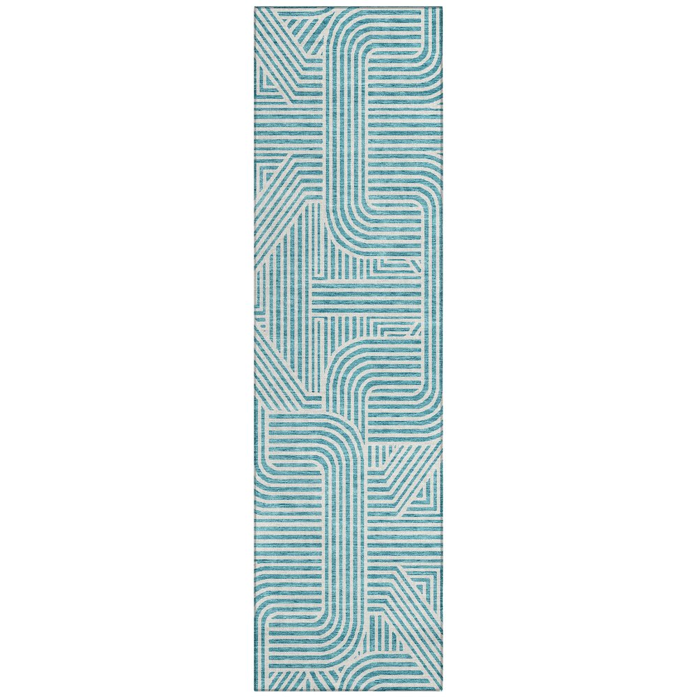Chantille ACN917 Teal 2'3" x 7'6" Rug. Picture 1