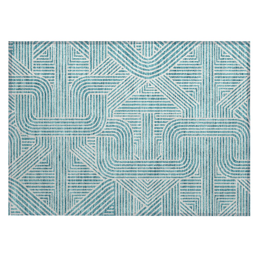 Chantille ACN917 Teal 1'8" x 2'6" Rug. Picture 1
