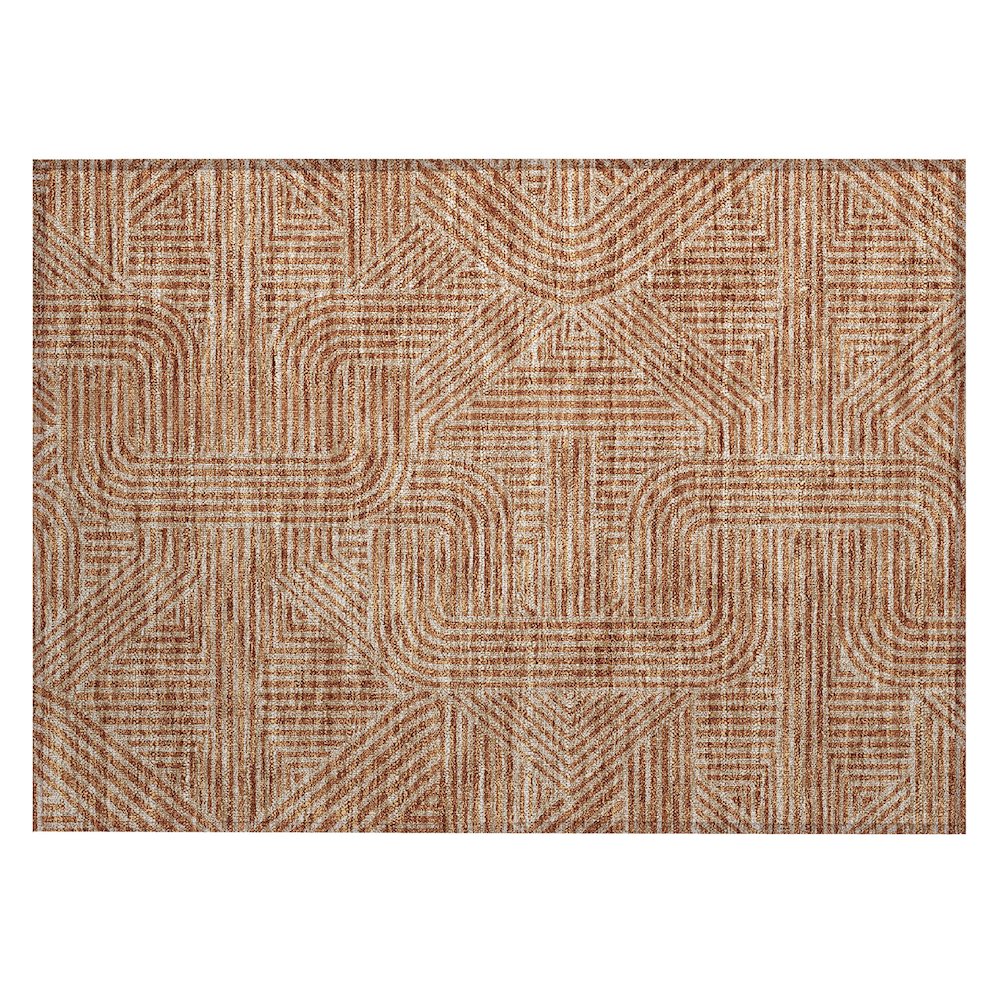 Chantille ACN917 Orange 1'8" x 2'6" Rug. Picture 1