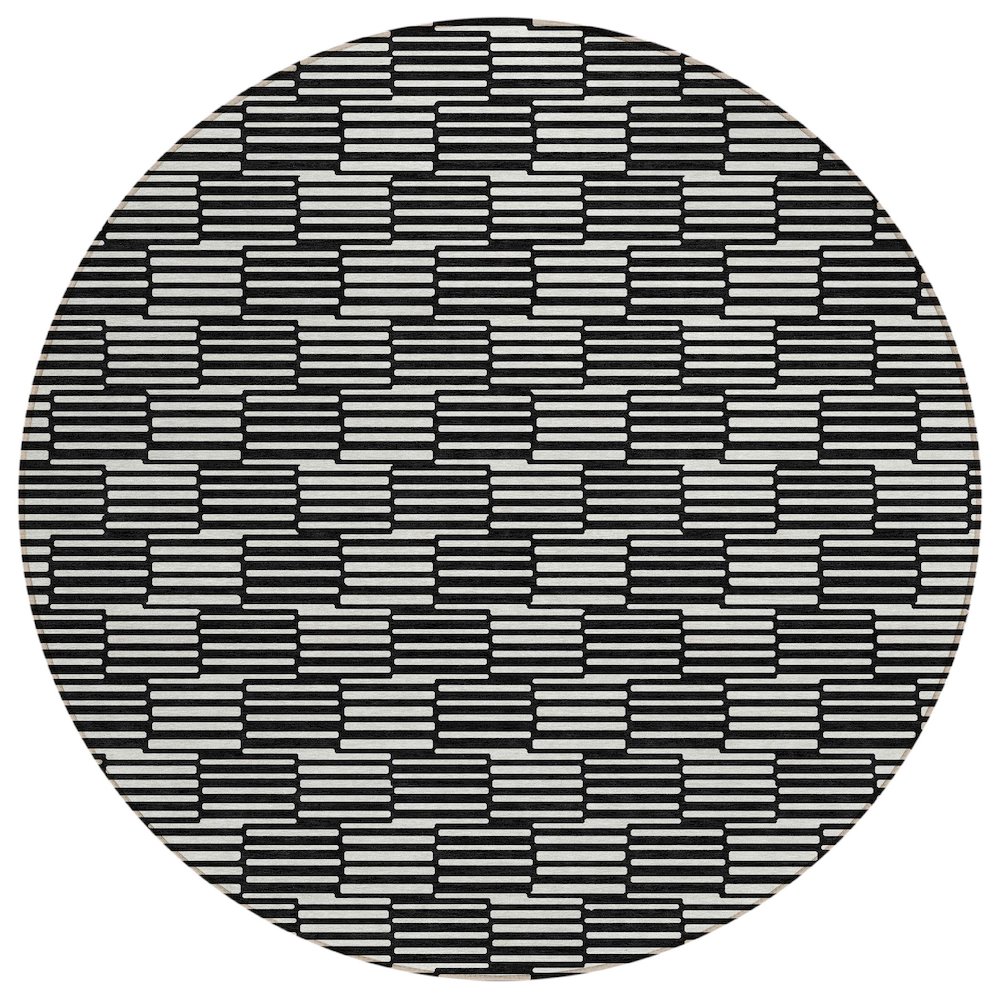 Chantille ACN918 Black 8' x 8' Rug. Picture 1