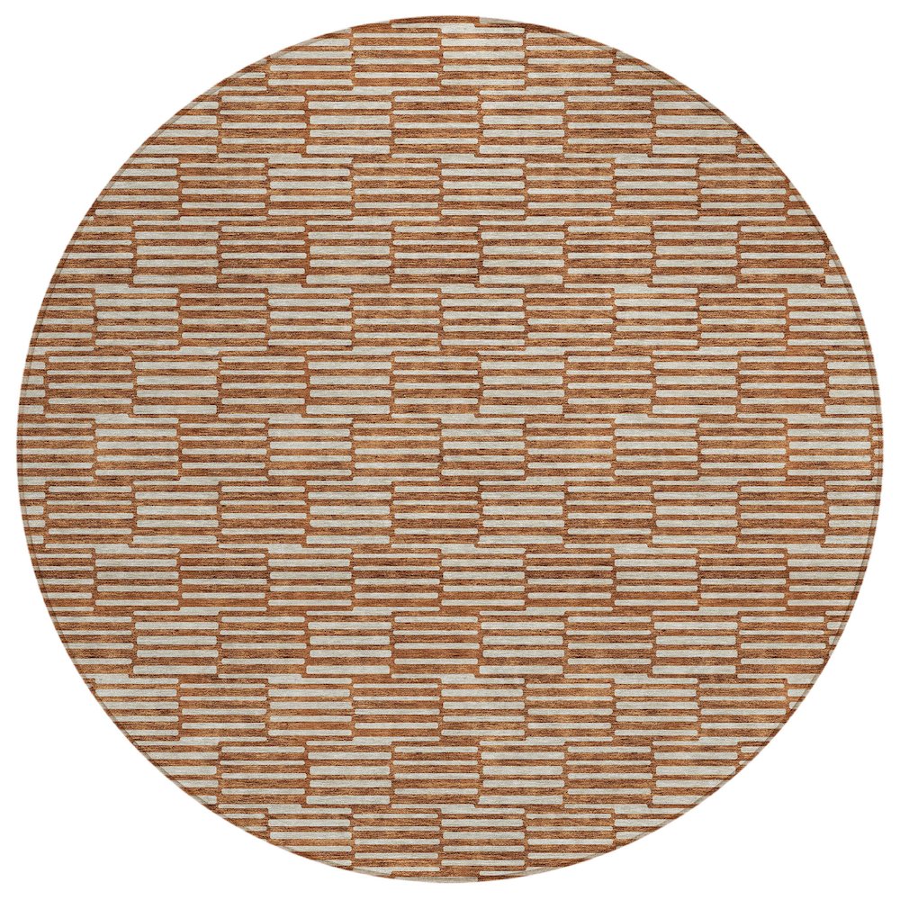 Chantille ACN918 Orange 8' x 8' Rug. Picture 1