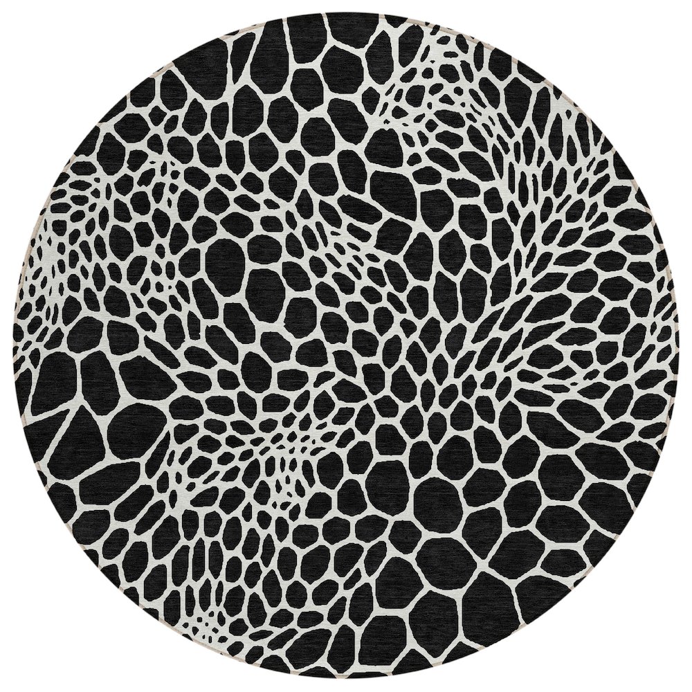 Chantille ACN919 Black 8' x 8' Rug. Picture 1